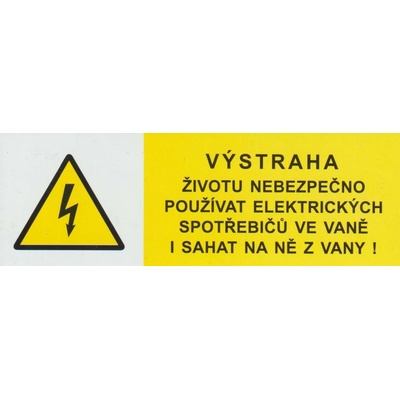 Značení č. 5 Výstraha Životu nebezpečno 3,5x9cm