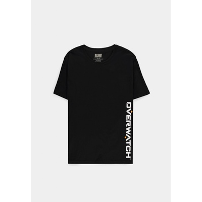 Overwatch Vertical Logo Men's short sleeved T-Shirt black