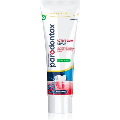 Parodontax Active Gum Repair Fresh Mint паста за зъби за здрави венци и цялостна грижа за зъбите 75ml