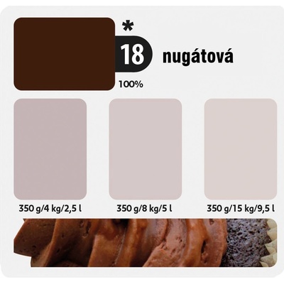 KITTFORT COLORLINE 0,35 kg Nugátová