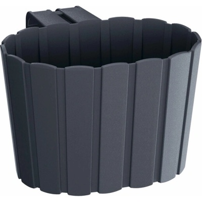 Prosperplast BOARDEE HOOK Květináč závěsný 19,4 cm antracit
