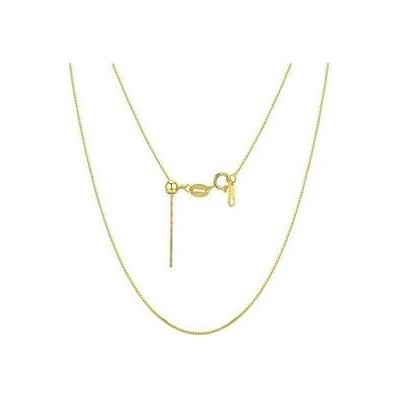 Šperky4U Zlacený stříbrný řetízek čtvercový AL0027-GD