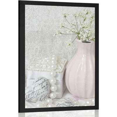 Plakát luxusní Shabby Chic zátiší - 30x45 black