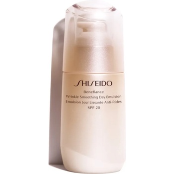 Shiseido Benefiance Wrinkle Smoothing Day Emulsion защитна емулсия против стареене на кожата на лицето SPF 20 75ml