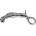 Rouge Stainless Steel Anal Ribbed with Handle Plug