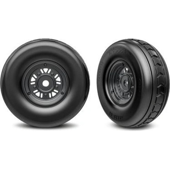 Traxxas колело 3.2/4.9", диск Sand Car черен хром, гума (предна) (чифт)