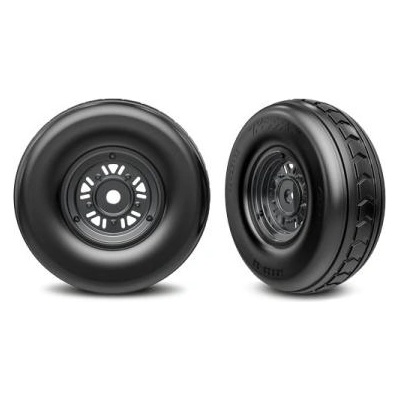 Traxxas колело 3.2/4.9", диск Sand Car черен хром, гума (предна) (чифт)