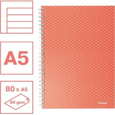 Esselte ColourBreeze A5 linkovaný zošit so špirálou