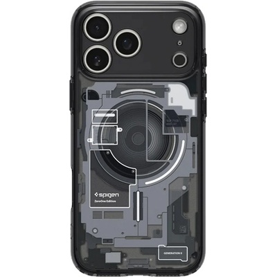 Spigen iPhone 17 Pro Max SPIGEN ULTRA HYBRID ZERO ONE Пластмасов удароустойчив капак за телефон MagSafe, черен ACS10042 (ACS10042)