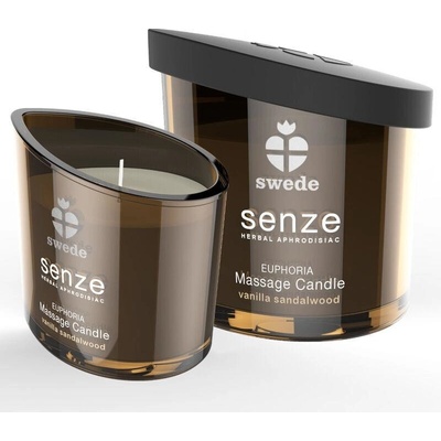 Senze Euphoria masážní svíčka - vanilka, santalové dřevo 50 ml
