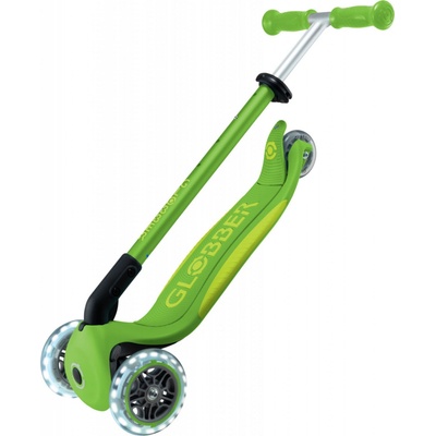Globber Scooter Primo Foldable Plus Lights V2 zelená