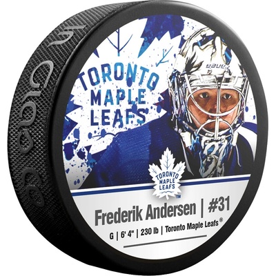 Inglasco Sherwood Puk Toronto Maple Leafs NHL Frederik Andersen #31 NHLPA