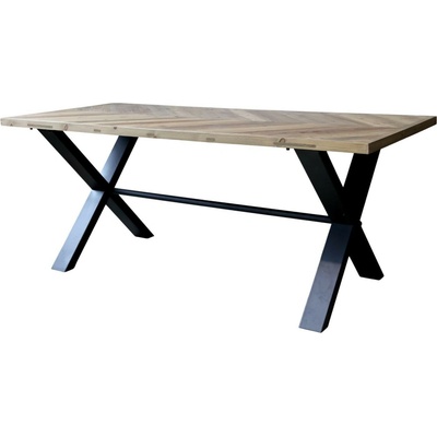 Chic Antique Francúzsky jedálenský stôl z recyklovaného dreva Marseille 200 x 90 x 77 cm