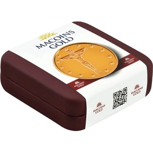 Macoins gold Златна гривна Разпятие Христово