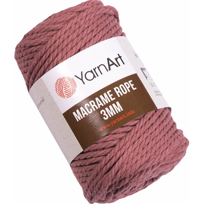 YARNART Macrame Rope 3 mm 63 m 792 Old Pink юта (Macrame Rope 3 mm 792)