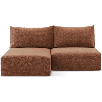 makamii Разтегателен ъглов диван с място за съхранение в тухлен цвят (ляв ъгъл) Kalena - Makamii (KALENA_LCOF_38_P1_C4)