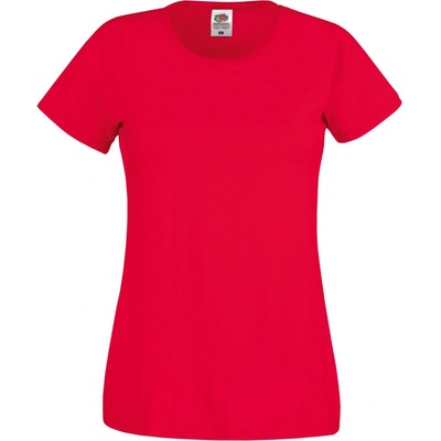 Fruit of the Loom Tričko Lady-Fit Original T krátký rukáv dámské COT-16142000400 Červená