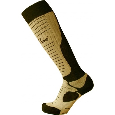 Nanosox PRO AN-ATOMIC podkolienky čierna a béžová