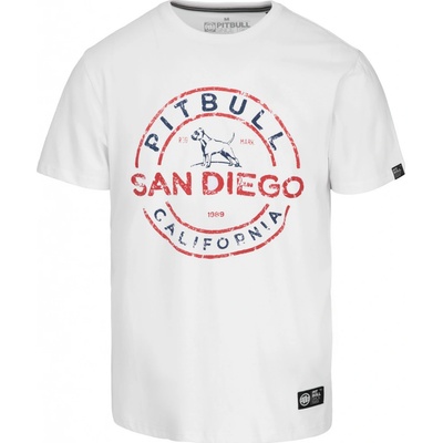 PitBull West Coast pánské triko SAN DIEGO bílé