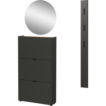 Germania Антрацитен комплект за коридор 101x200x22 cm Ameca - Germania (9056-549)