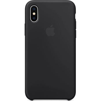Púzdro Apple Silicone Case iPhone X čierne