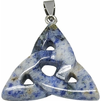 Nefertitis Křemen se sodalitem přívěsek Triquetra NF46551
