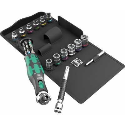 Wera 004284 Račňová sada 3/8" | 1/4" Zyklop Pocket Set 3 typ 8009, metrická 27 dielov