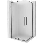 Mexen Velar L Duo плъзгаща се душ кабина 100 x 90 см, матирано стъкло, gun metal - 871-100-090-02-33-95 (871-100-090-02-33-95)