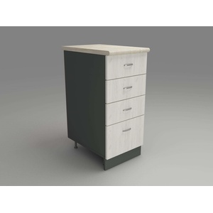 DST Кухненски модул MK-43 dst, 900/400/600-480, антрацид и бял дъб