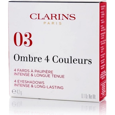Clarins Ombre 4 Couleurs vysoce pigmentované očné tiene 03 Flame Gradation 4,2 g