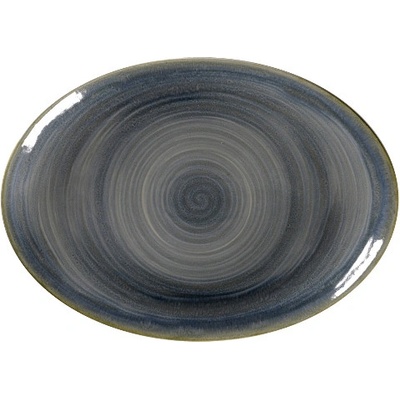 RAK Porcelain Spot talíř oválný 32 x 23 cm šedomodrý SJDNNOP32-6