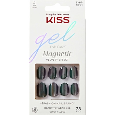 Kiss Umělé nehty Gelové fantasy magnetické - Dial Me (velikost S) 1 balení (28 ks)