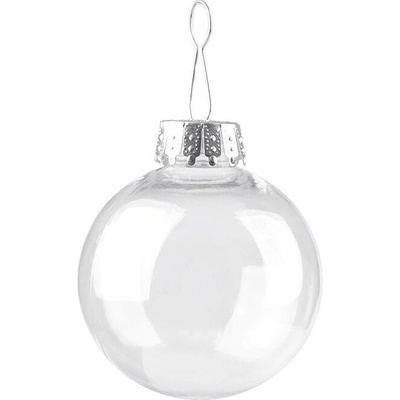 Baňka k dozdobení Ø6 cm transparent 2 ks