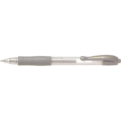 Pilot Гел писалка, 0, 32 мм, с бутон, PILOT "G-2 Metallic", сребриста BL-G2-7-SI (BL-G2-7-SI)