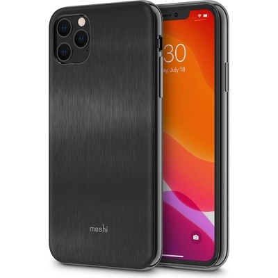 Moshi iGlaze SnapToª Case - хибриден удароустойчив кейс за iPhone 11 Pro Max (черен)