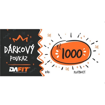 Dárkový poukaz Dafit.cz 1000,-