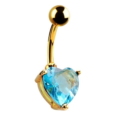 Piercing banánek pozlacený BN8007