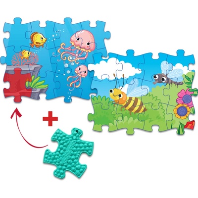 MUFFIK Everlasting Podmorský svet/Hmyz Medúza/Včielka 12 dielov