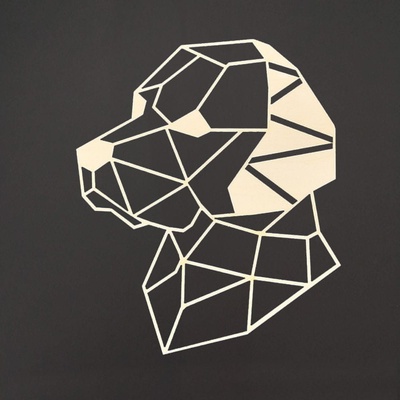 Amadea dřevěná dekorace Pes na zeď 37 cm