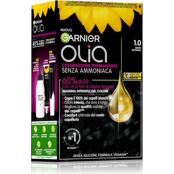 Garnier Olia перманентната боя за коса цвят 1.0 Nero Intenso
