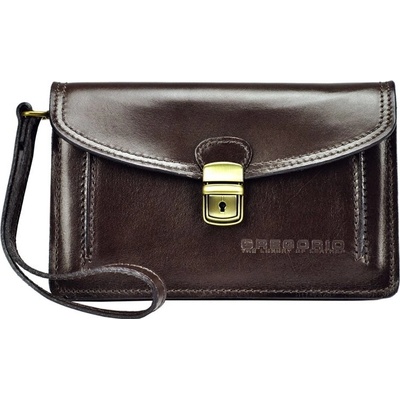 Gregorio hladká kožená pánská etue no. 212 Tmavěhnědá – Zbozi.Blesk.cz