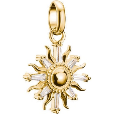 Thomas Sabo connect přívěsek charm Sun with stones gold-plated CC1246 414 14