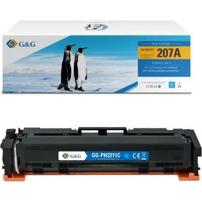 Compatible КАСЕТА ЗА HP Color Laserjet PRO M255dw/MFP M282nw/M283cdw/M283fdw - /207A/ - Cyan - W2211A - WITH CHIP / С ЧИП - PN NT-PH2211C - G&G (100HPW2211A)