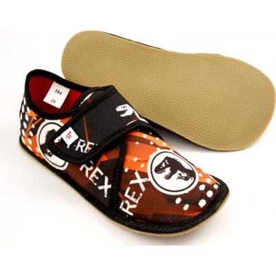 Ef Barefoot chlapčenské papuče 394 Trex Black