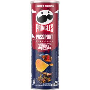 Pringles Passport Чипс Сладко Пушено Барбекю 165г