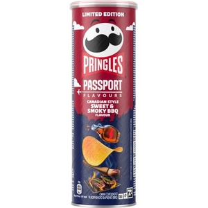 Pringles Passport Чипс Сладко Пушено Барбекю 165г