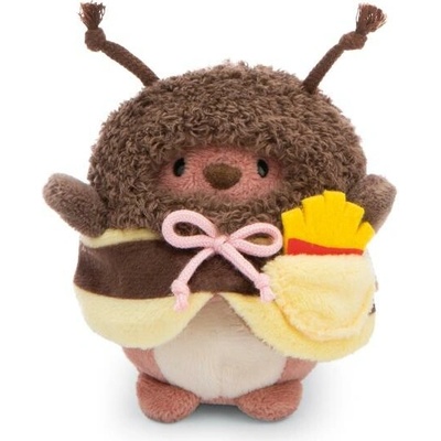 NICI MyMochi Medvídek Nomo v kostýmu včelky a hranolkami set dárkové balení 8 cm