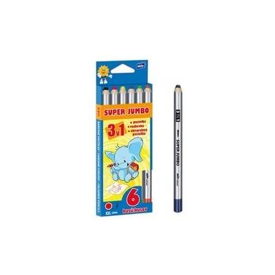 Jumbo 6300336 Super pastelky 6 ks 3v1