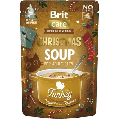 BRIT Care Cat Christmas Soup Turkey 3x75 g