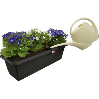 PLASTKON Samozavlažovací truhlík Smart Systém Extra Line 40 cm hnedá